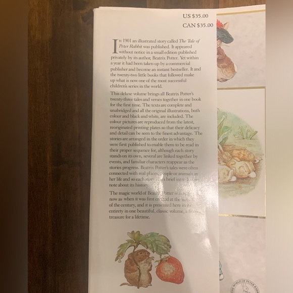 📔”The Complete Tales of Beatrix Potter” Hard Cover Edition🐰🥕🐿️🐱🐭🌳 - Picture 14 of 16